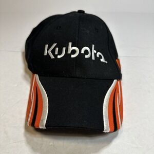 Kubota Hat Cap Strap Back Black Orange 35 Years K-Products Promo Mens Trucker